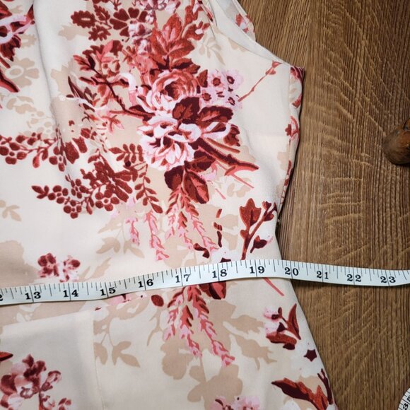 Alex Marie Pink Floral Dress Flutter Sleeve Ruffle Women's Size 18 - Picture 11 of 11